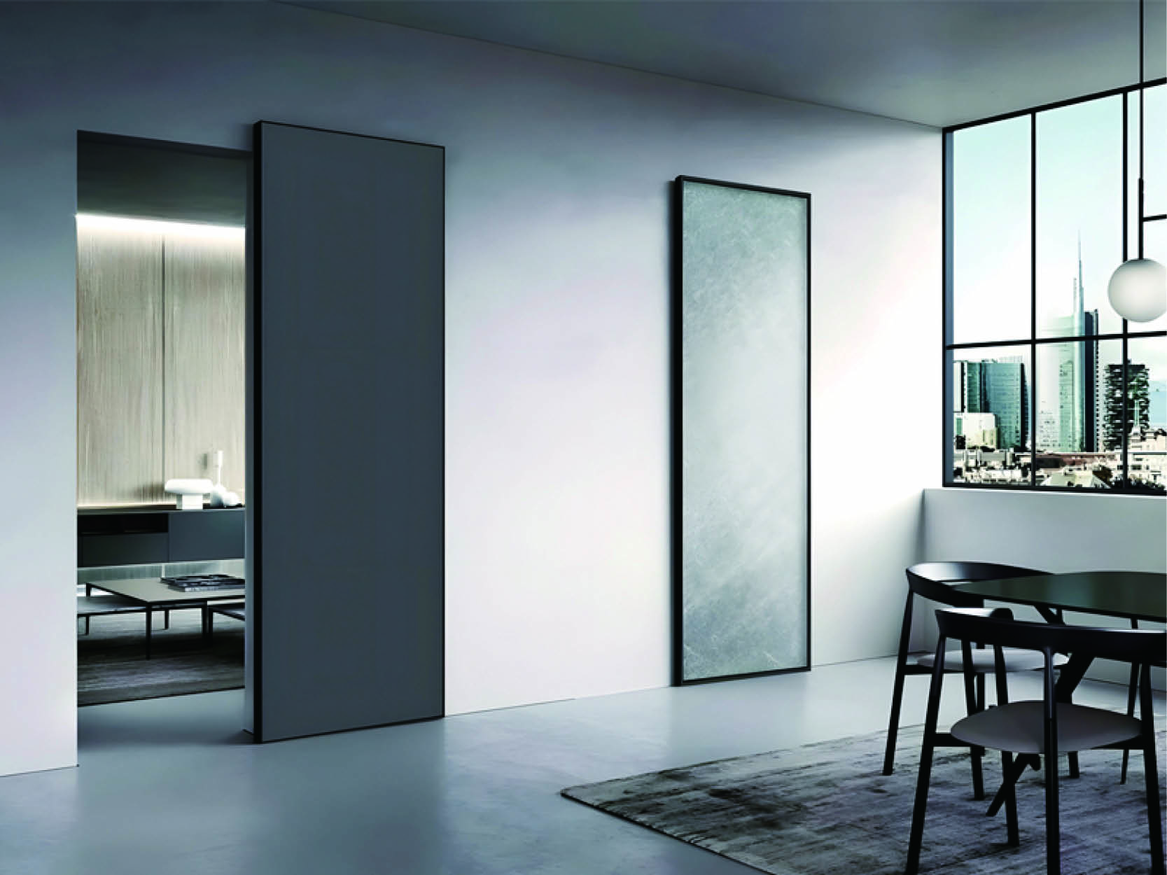 G6 Pocket Sliding Door（Ghost Door） aluminum profile